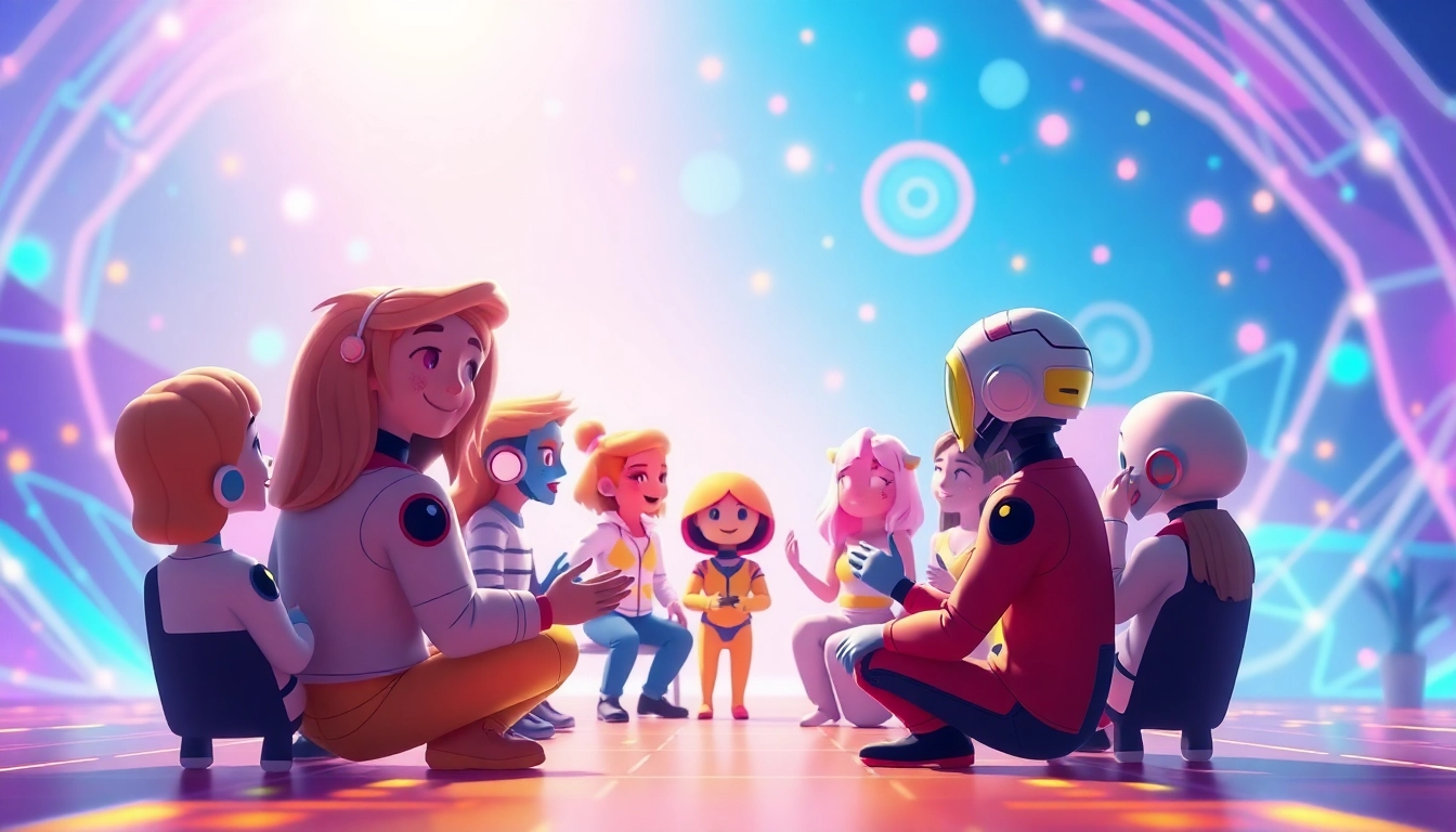 Engage in dynamic conversations with crush onai characters in a vibrant AI chat interface.