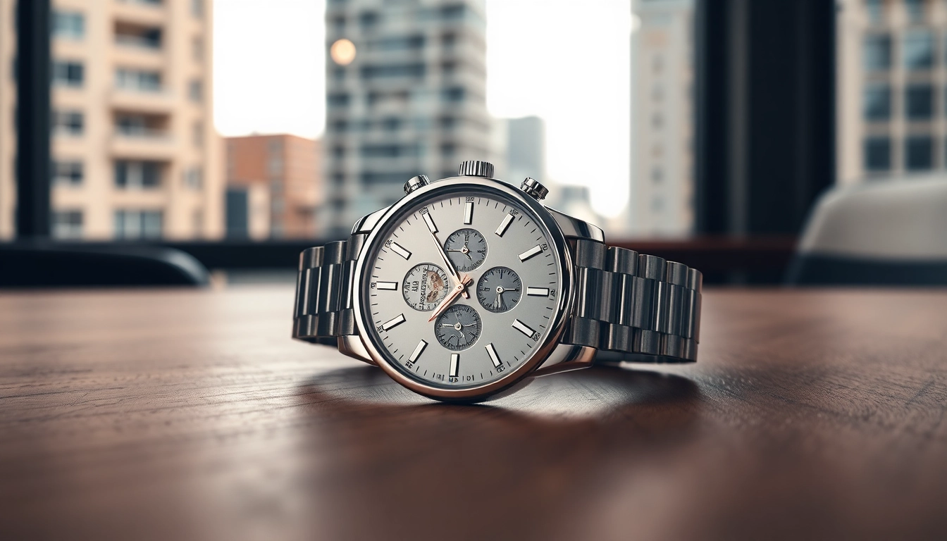 Herren Armbanduhr in stylish setting, highlighting its sophisticated design and craftsmanship.