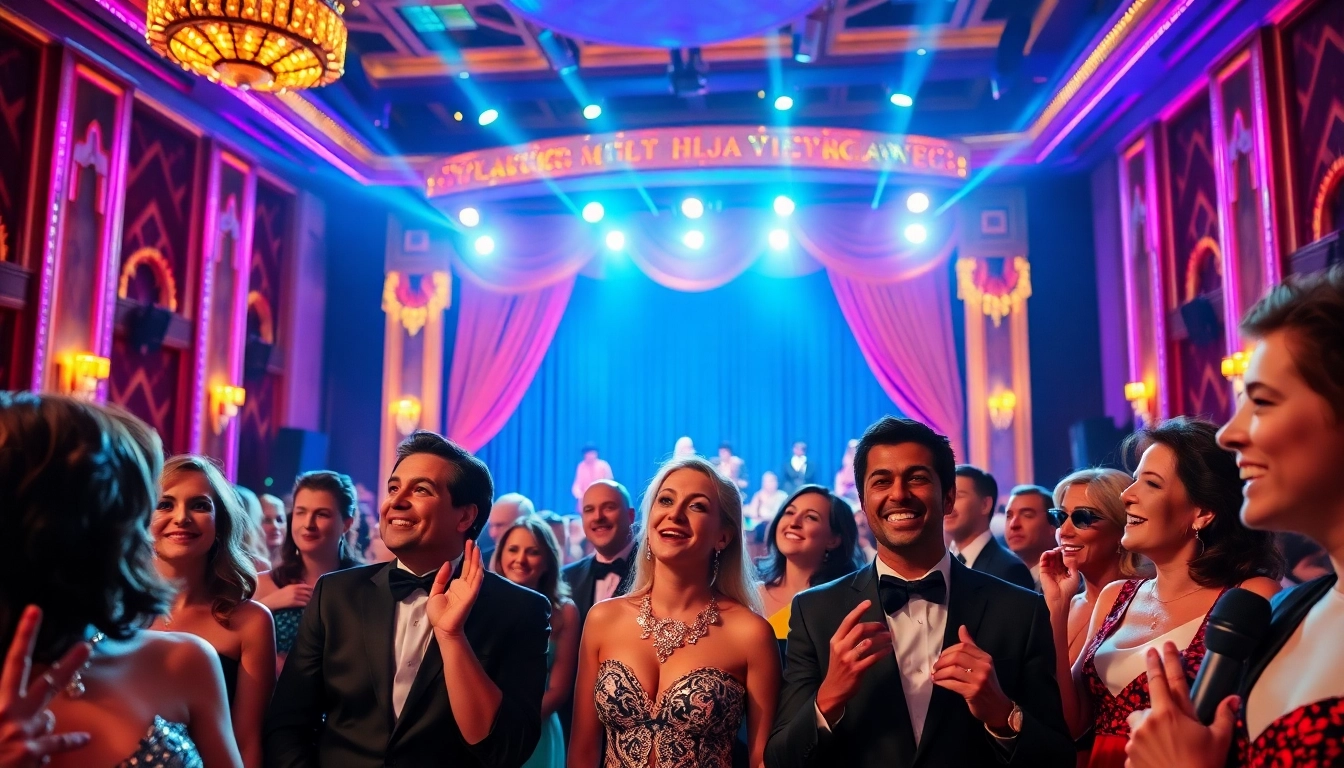 Guests enjoying a captivating dinner theater las vegas performance, showcasing excitement and elegance.
