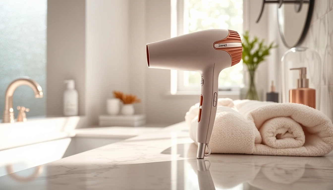 Transform your hair routine with this luxurious hair dryer featuring sleek design and advanced technology.