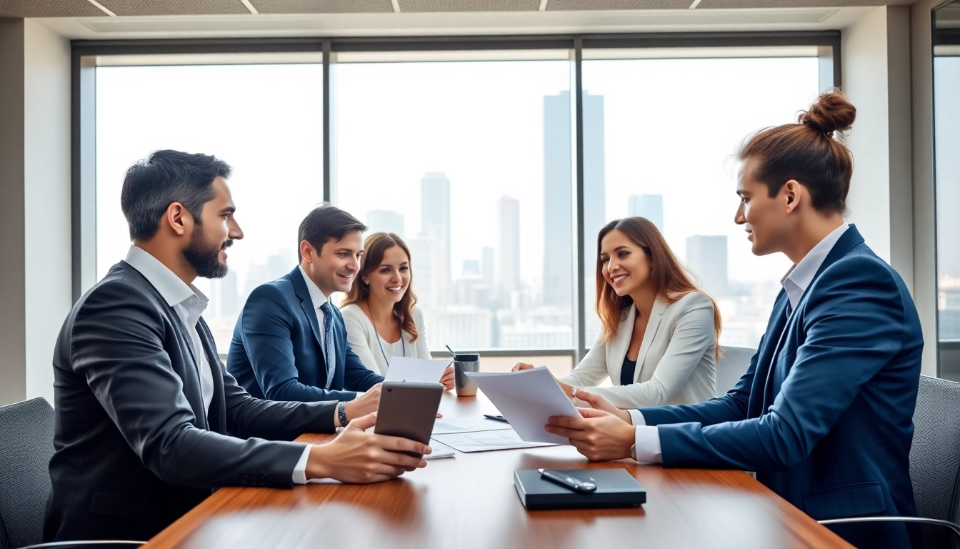 Quickplus Business Consultants guide a team meeting in a modern office for business planning.