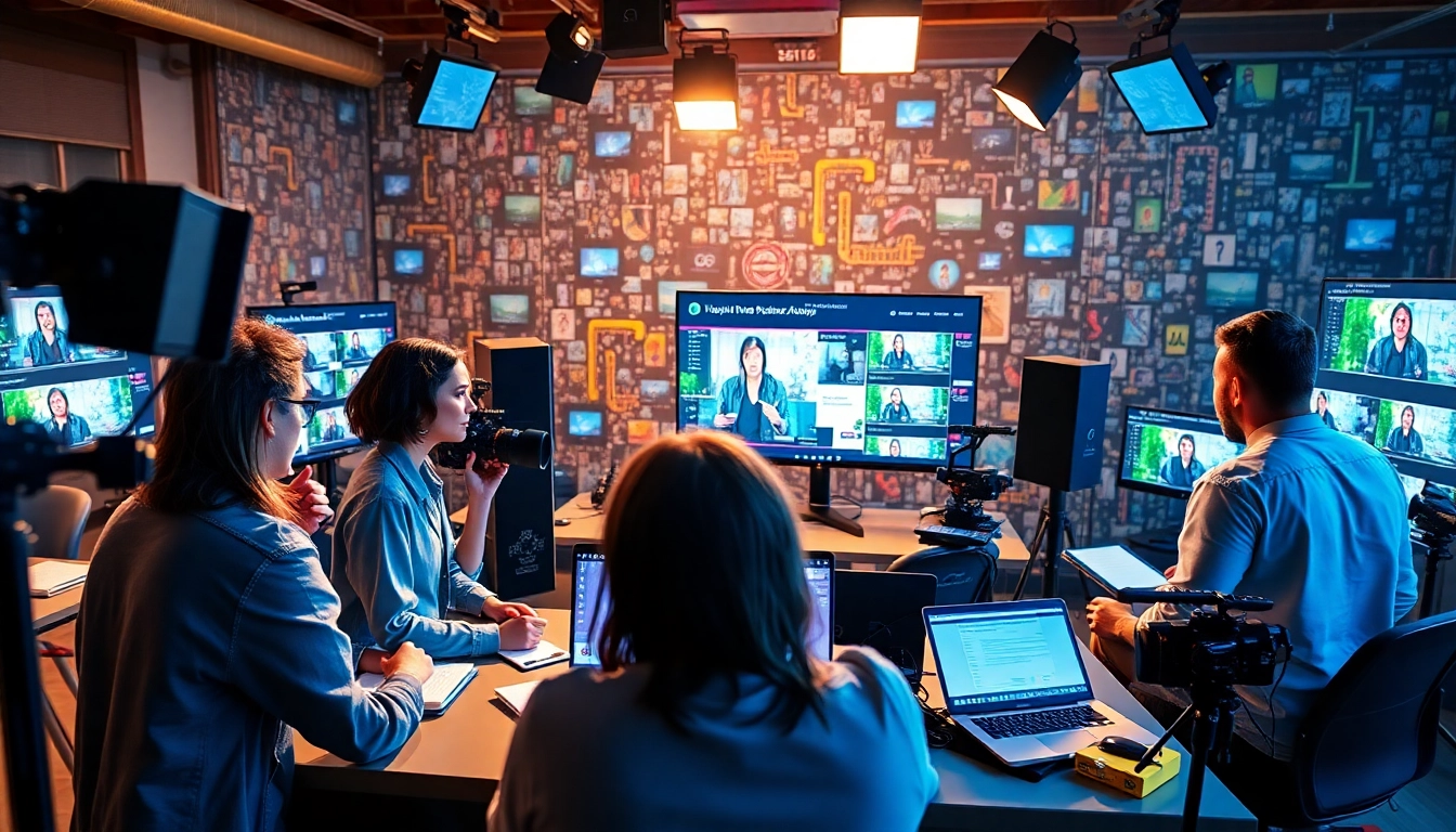Create engaging AI videos using KlingAI Prompts in a creative studio environment.