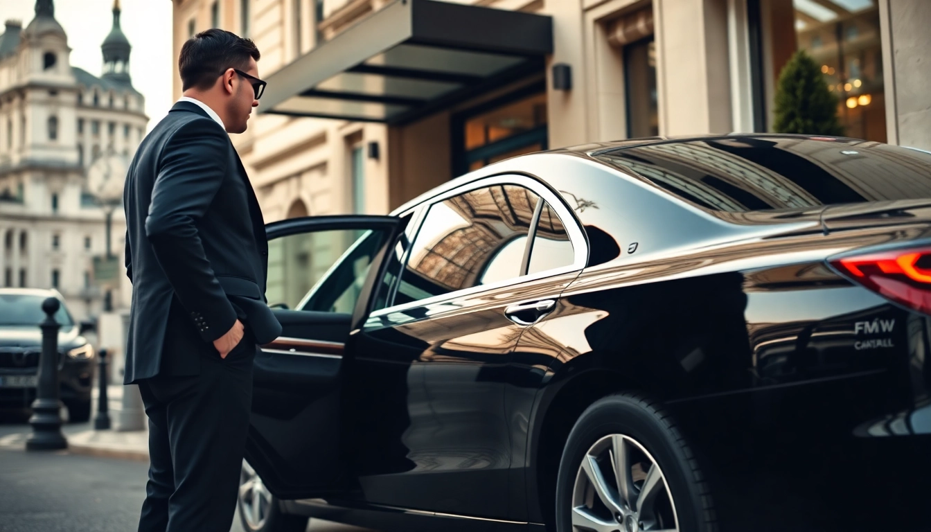 Experience luxury chauffeur service london with a professional chauffeur and premium black car in London.