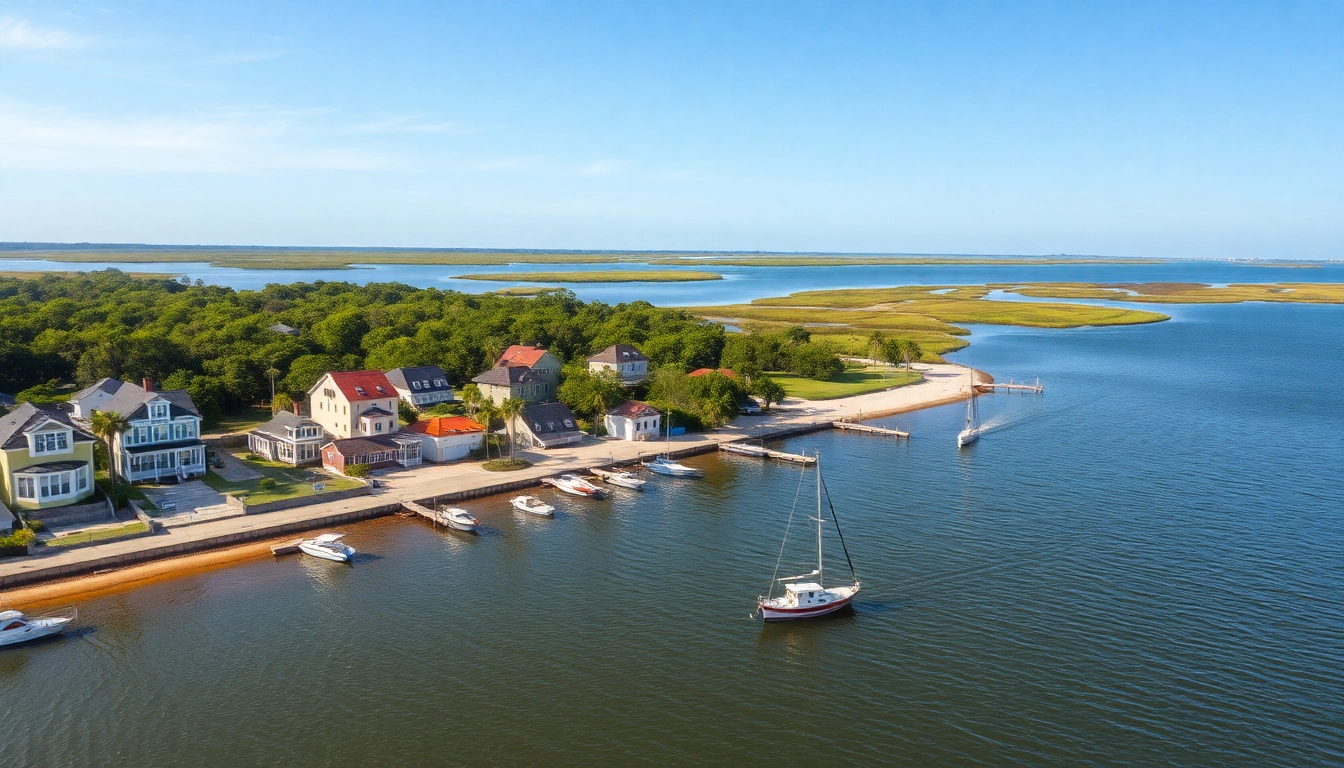Explore the picturesque waterfront and historic homes of Georgetown SC, showcasing serene waters and beautiful landscapes.