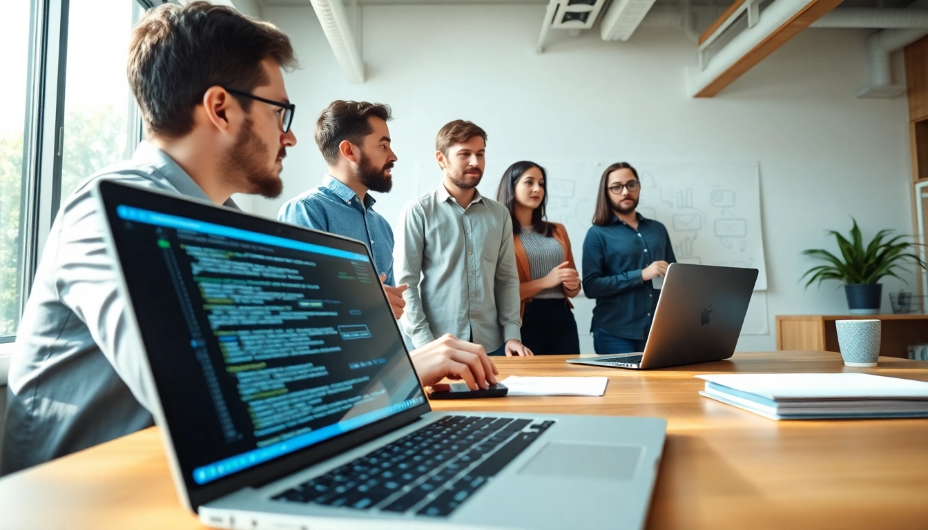 Creating a dynamic website development kansas city scene with a collaborative team and modern technology.